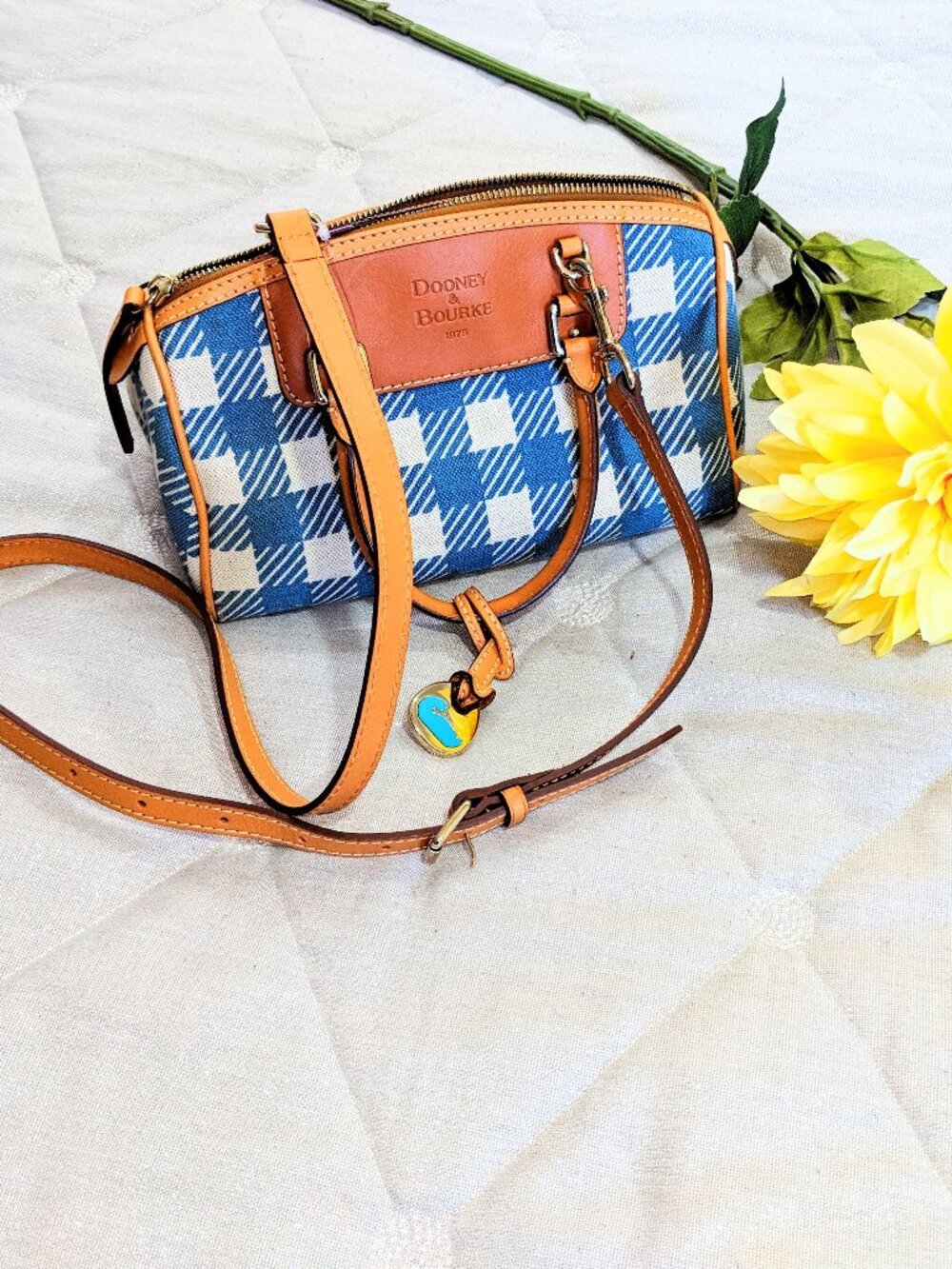 *DOONEY & BOURKE Plaid Shoulder Purse